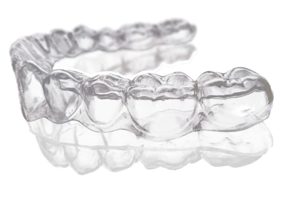 Clear aligner thermoformed from OUNORA dental sheet