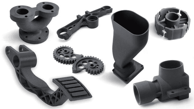 SLS 3D printed industrial parts