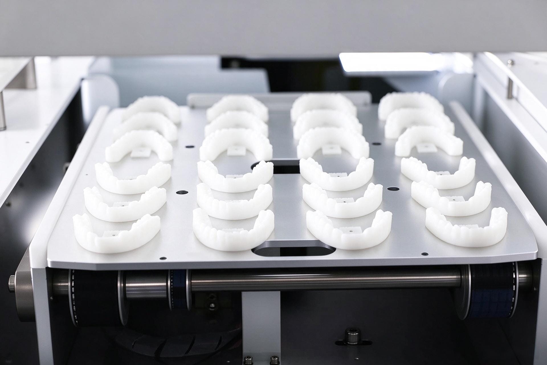 Loading dental models into the silo